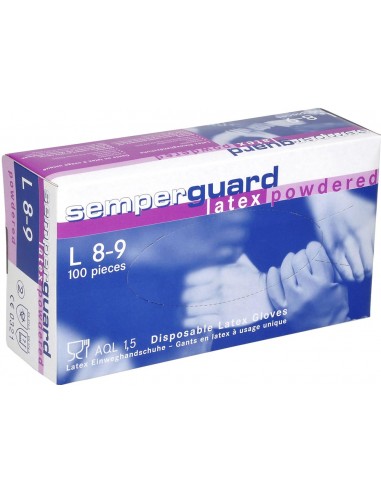 Guantes látex Semper Guard (caja 100u.)