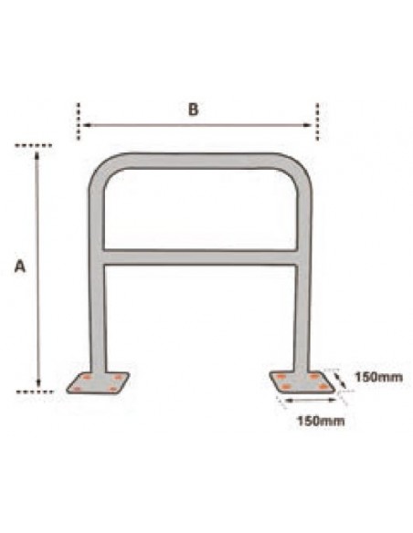 Barrera de seguridad Metalworks BAR415J