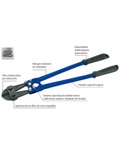 Cortavarillas doblador 900mm 36" Alyco 123034