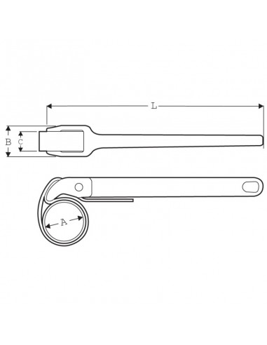 Llave correa Super Ego 108 8"