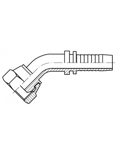 Hembra giratoria 45º cono 60º