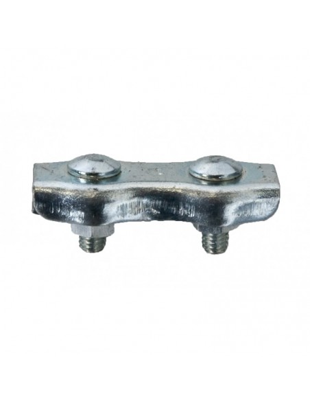 Sujetacables chapa 2 tornillos galvanizado