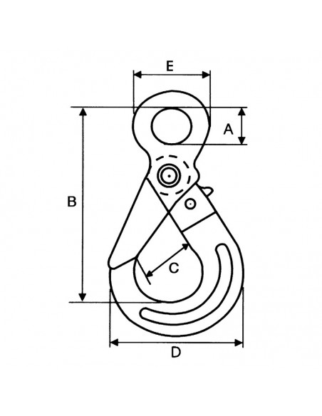 Gancho de seguridad grado 100