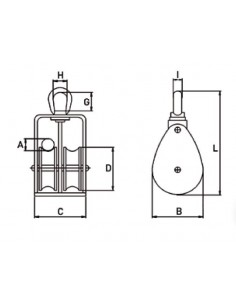 Poleita giratoria inoxidable AISI-316 2