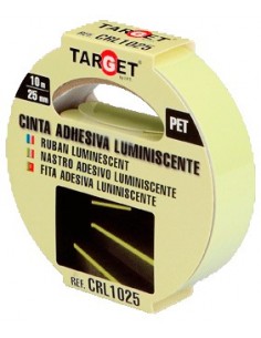 Cinta reflectante 25mm x 10m luminiscente Target CRL1025