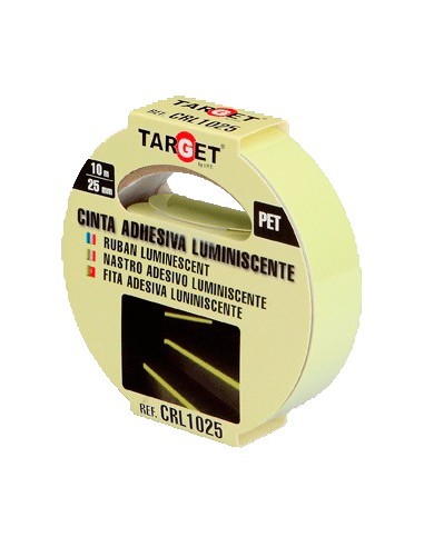 Cinta reflectante 25mm x 10m luminiscente Target CRL1025