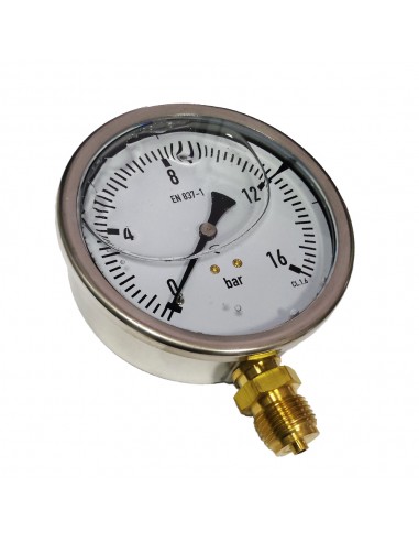 Manómetro glicerina Ø100 1/2" vertical