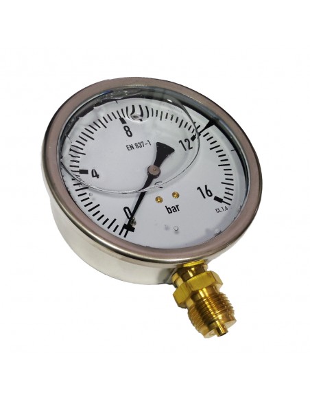 Manómetro glicerina Ø100 1/2" vertical