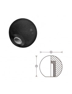 Esfera baquelita lisa brillo inserto metálico