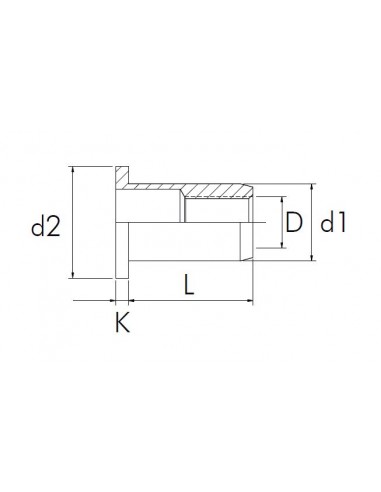 Remache tuerca aluminio cabeza ancha Bralo (caja)