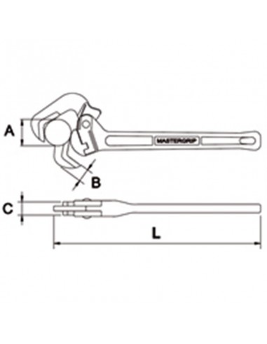 Llave tubo rápida Mastergrip