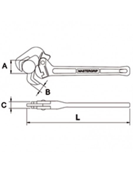 Llave tubo rápida Mastergrip