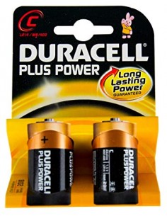 Pilas Duracell Alcalin Plus LR14 C (Blister 2u)