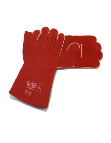 Guantes soldador rojo 910 talla 9