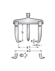 Extractor universal 2 patas Gedore 1.06 2