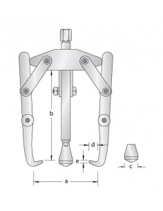 Extractor universal 3 patas Gedore 1.15 2