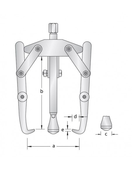 Extractor universal 3 patas Gedore 1.15