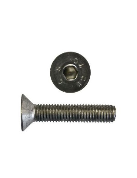 Tornillo Allen DIN 7991 inox A2