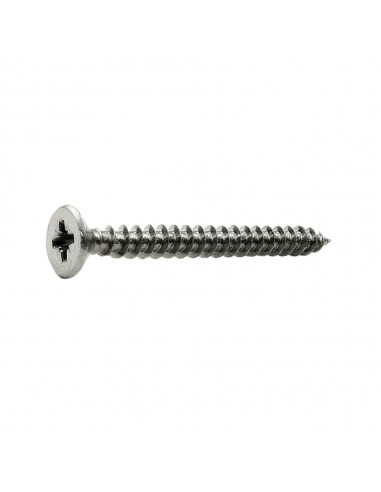 Tirafondo cabeza plana DIN 7505-A inox A2