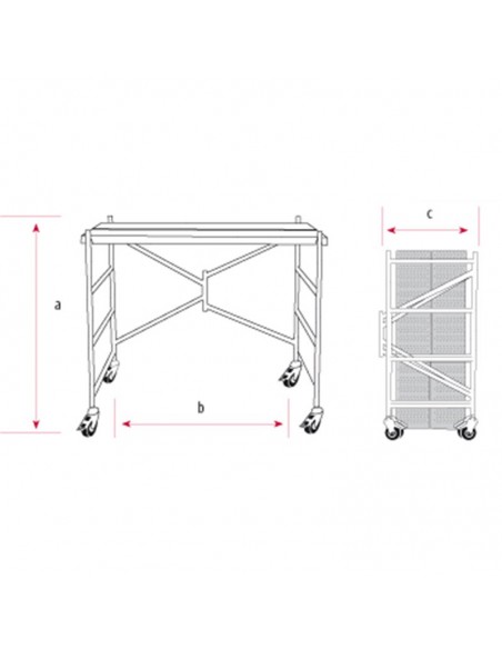 Andamio de aluminio plegable Maxima