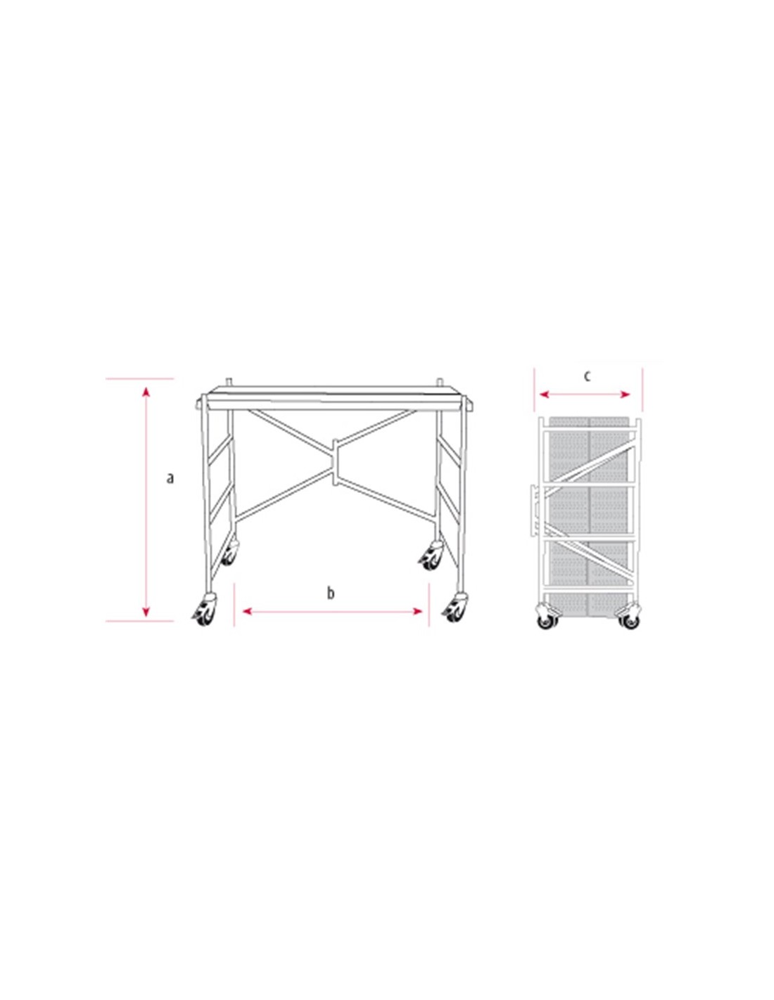 Andamio de aluminio plegable Maxima