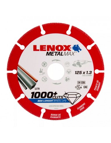 Disco diamante corte metal 125mm Lenox 2030866