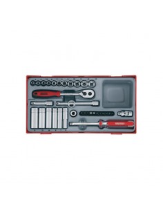 Teng Tools TT1435 juego vasos hexagonales 1/4"