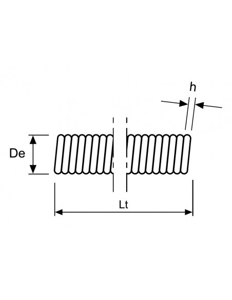 Muelle tracción cerrado AISI 302