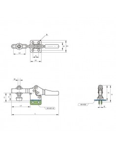 Brida apriete horizontal serie HH 400 2