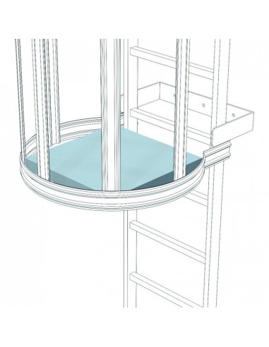 Plataforma intermedia acero galvanizado Zarges 43255