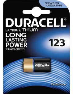 Pila foto 3V Duracell CR123A CR17345