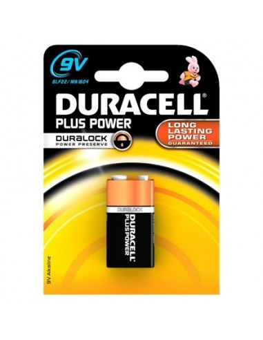 Pila Duracell Plus Alcalina 9V 6LR61