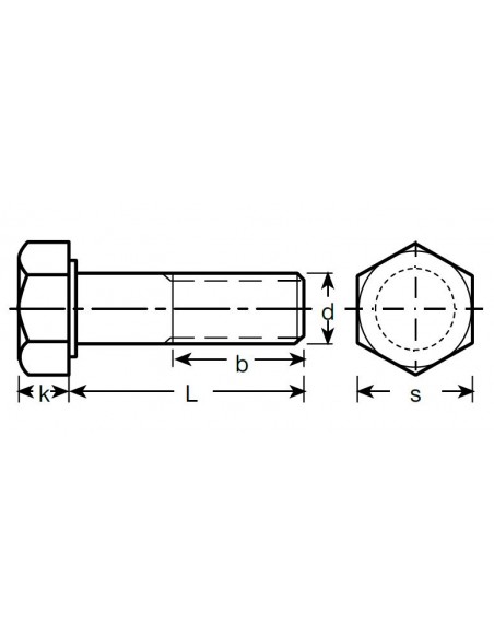 Tornillo hexagonal DIN 960 12.9 métrico fino