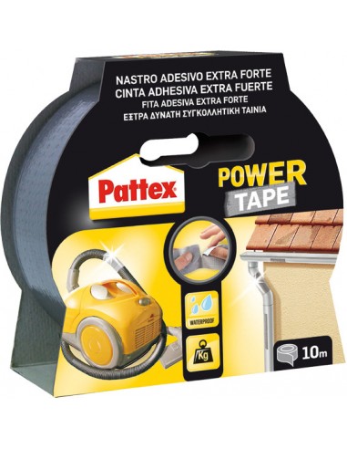 Cinta amercicana 50mm x 10m gris Pattex Power Tape
