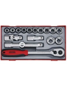 Teng Tools TT1218 juego 12 vasos 1/2 bihexagonal"