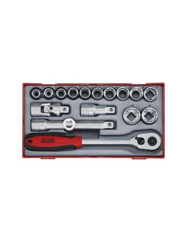 Teng Tools TT1218 juego 12 vasos 1/2 bihexagonal"