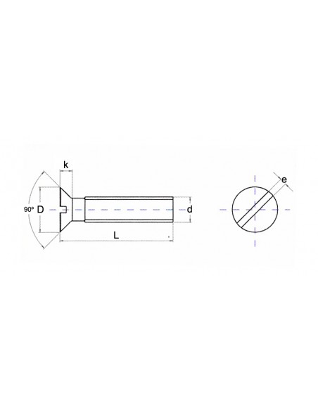 Tornillo DIN 963 cincado