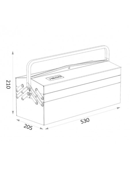 Caja herramientas Heco 108.7