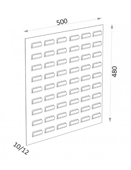 Panel mural cubetas Heco V-640 H 1