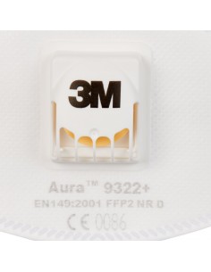 Mascarilla plegada FFP2 NR D con válvula 3M Aura 9322+ 2