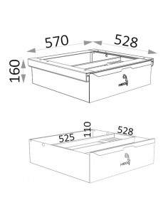 Cajón para banco Heco 133 2