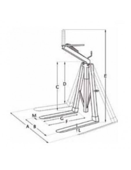 Elevador Plus regulable con resorte 1500kg Dacame MBA