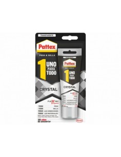 Pattex No Mas Clavos Para Todo Crystal, adhesivo de montaje resistente a  temperaturas extremas, pegamento fuerte en superficies húmedas, adhesivo