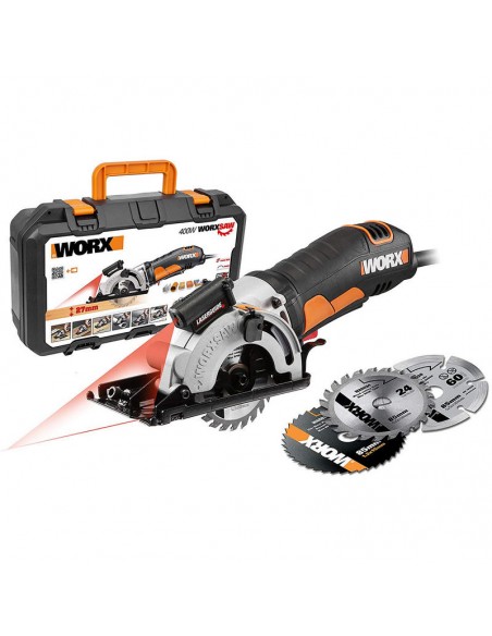 Sierra circular de mano 400W 27mm Worxsaw WX426