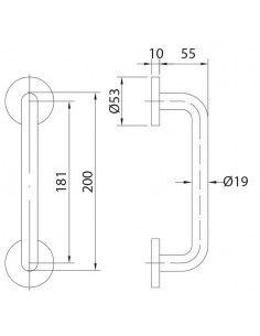 Asa tirador acero inoxidable 2