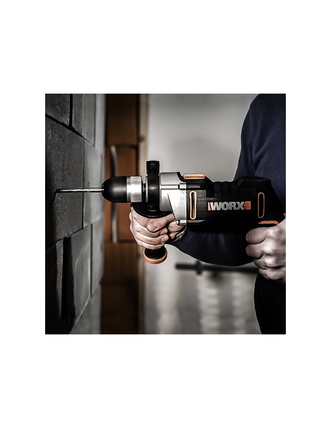 Taladro percutor 810W Worx WX318