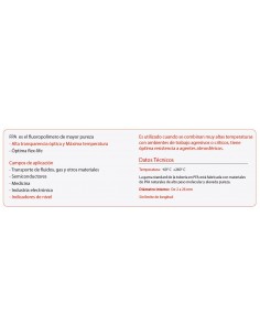 Tubo fluopolímero PFA transparente 2