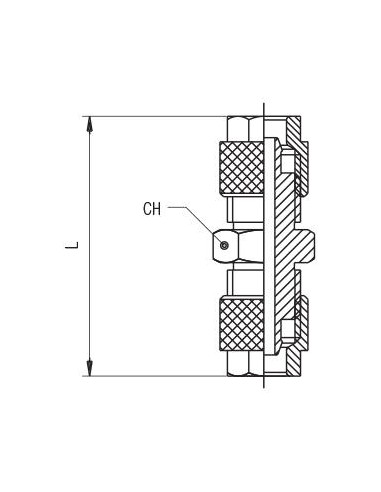 Racor recto intermedio Aingep 1040