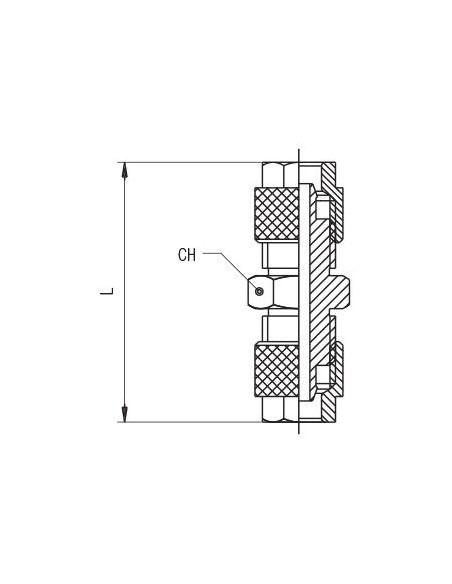 Racor recto intermedio Aingep 1040