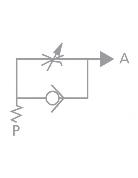 Regulador de flujo unidireccional Aignep 8850